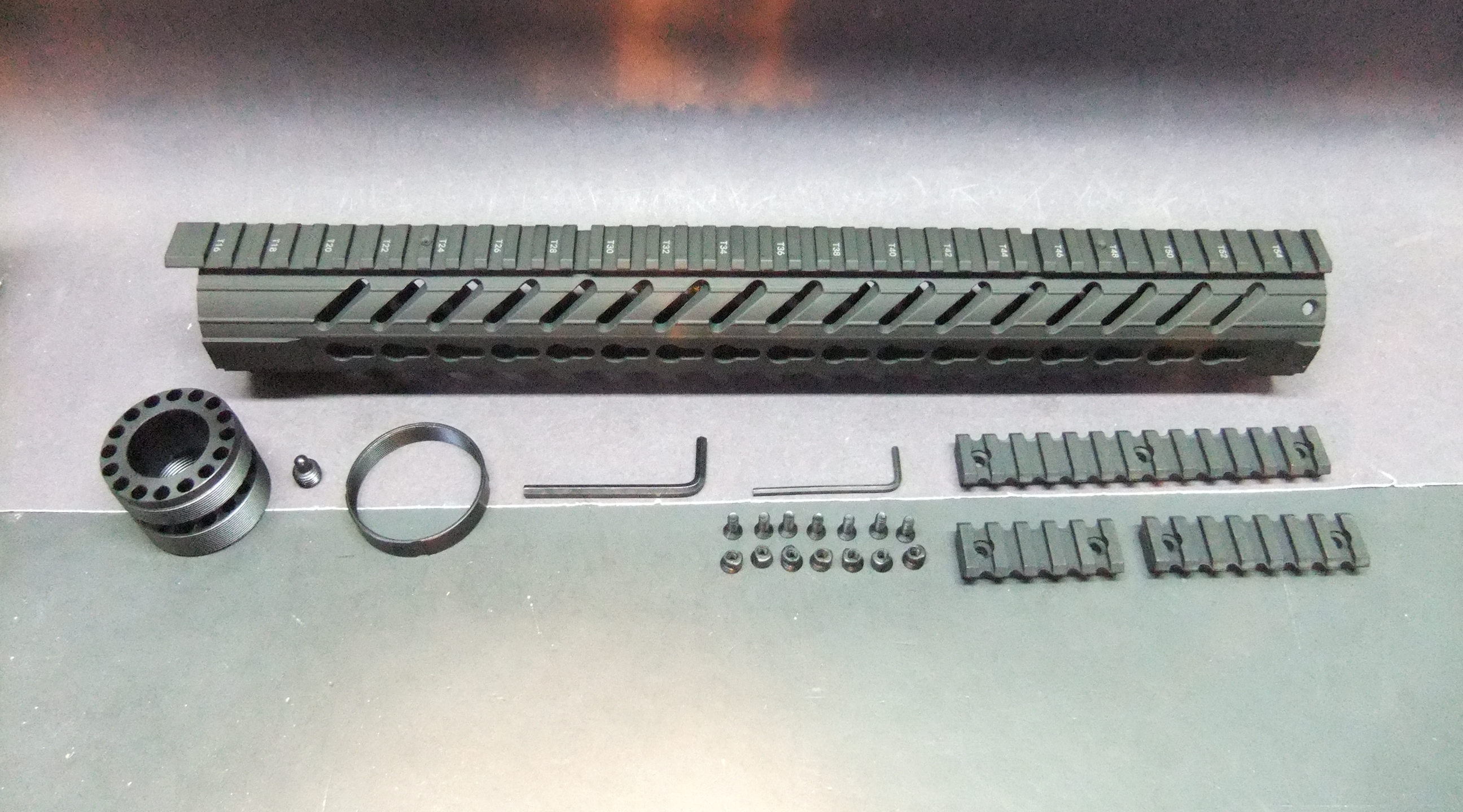 16″ Inch AR15 Ultra Light Carbon Fiber Polymer Flat Black Keymod Free