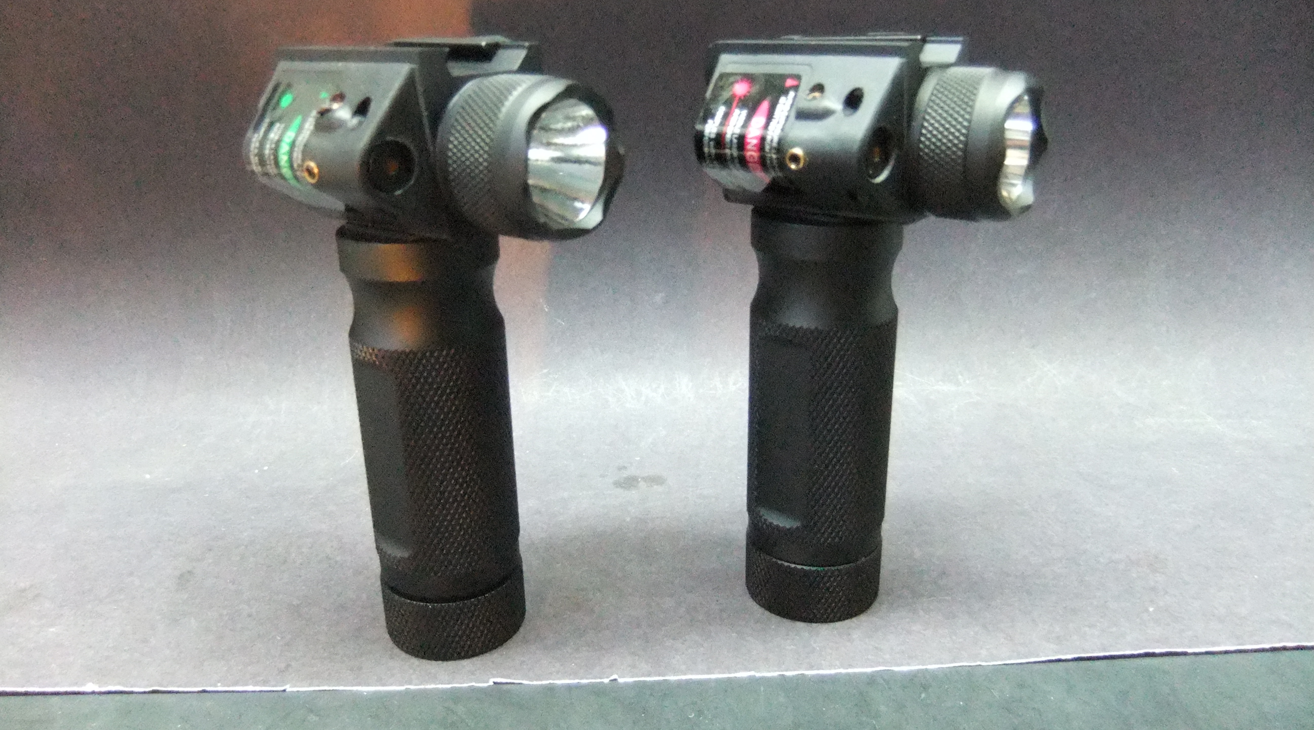 Picatinny Handguard Rail Tactical LED Light with Red or Green Laser