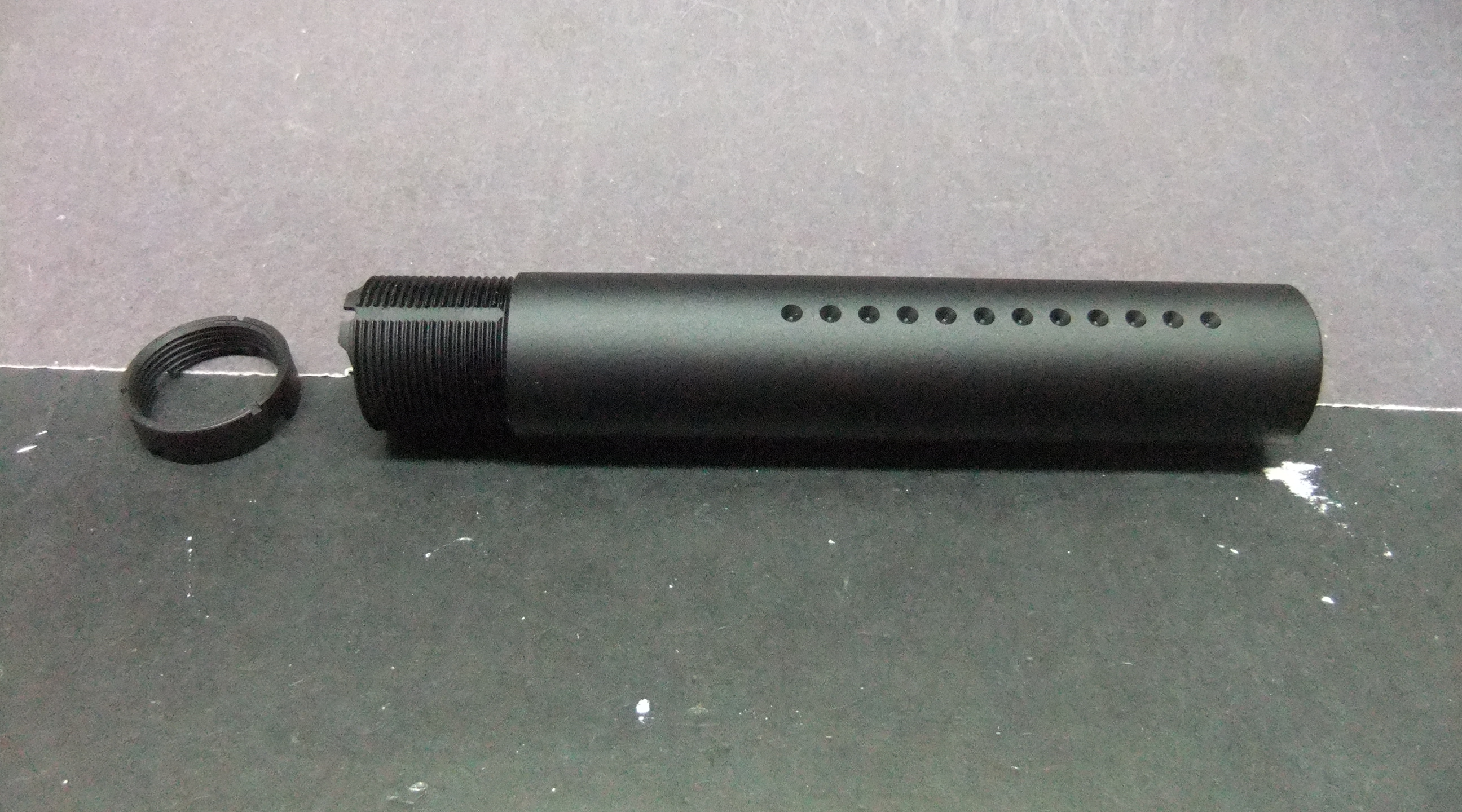 AR15 AR Dimpled Carbine Pistol SBR Buffer Tube and Castle Nut for KAK