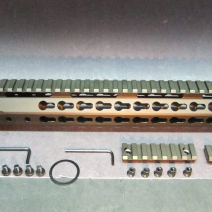 12" Inch AR-15 Slim Burnt Bronze All Keymod Free Float Handguard Rail System