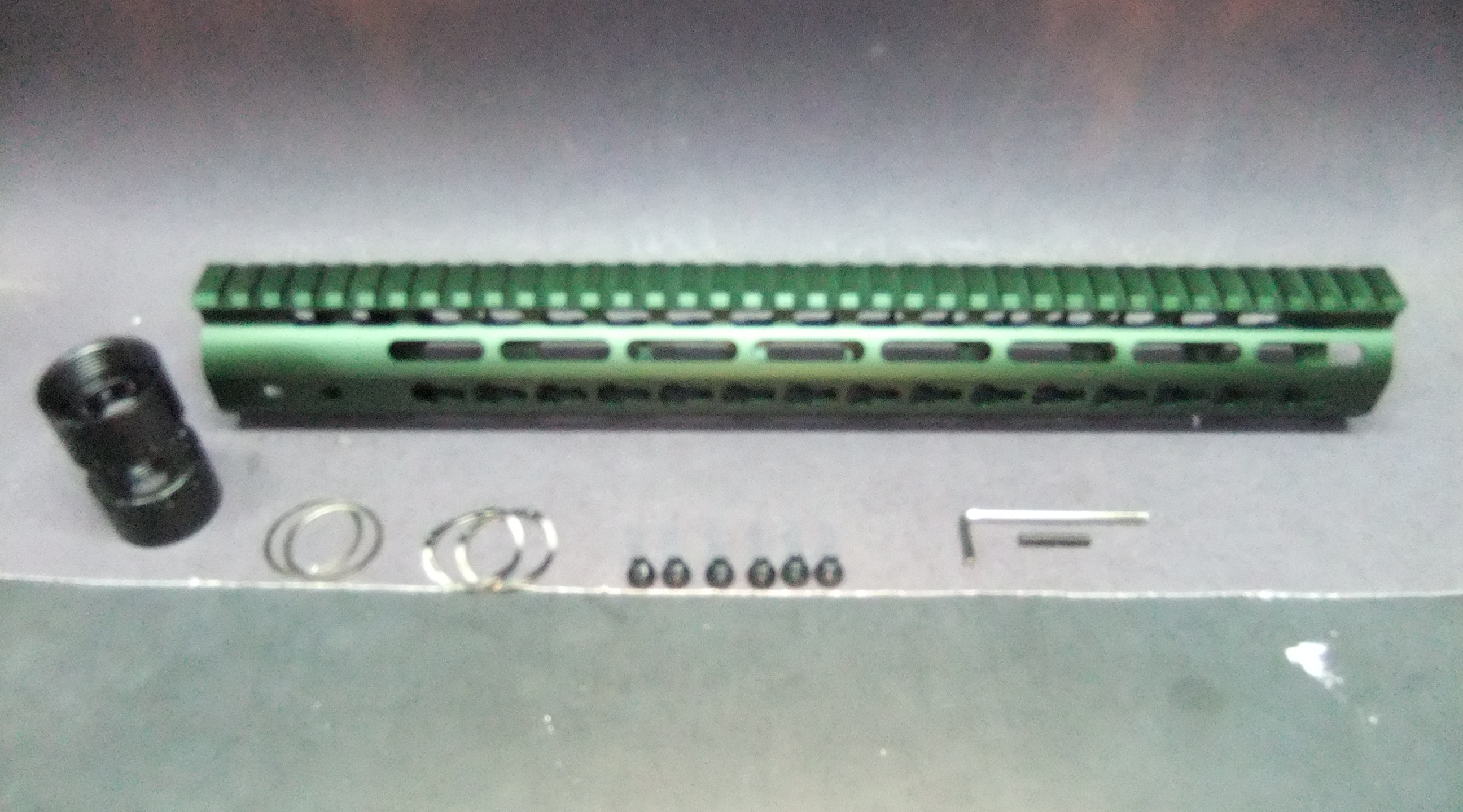 15″ Inch AR15 AR Ultra Light Slim COD FOREST WINTER GREEN Anodized ...