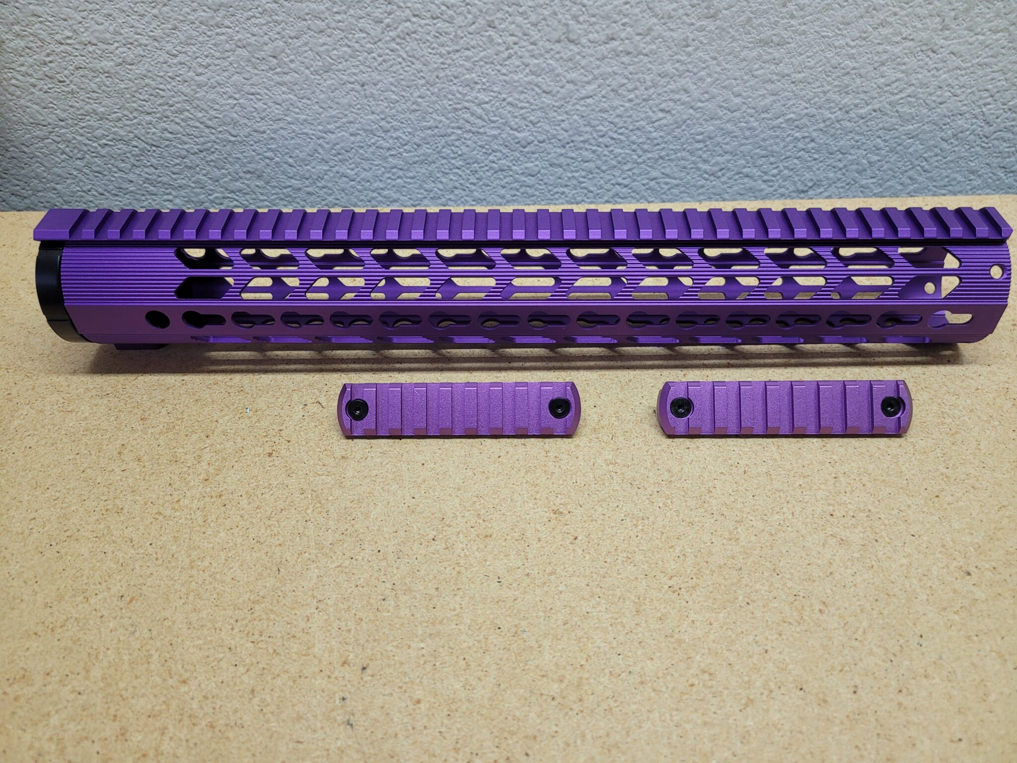 15" Inch .308 / 7.62 AR10 AR10 Ultra Light Purple Low Profile KEYMOD