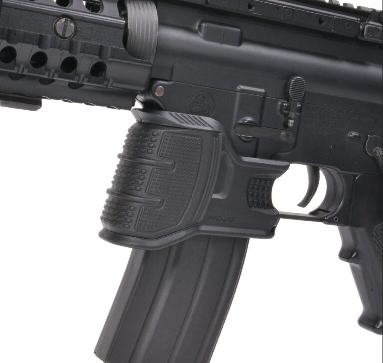 AR AR15 Magazine Well Grip With Tactical and Spartan Helmet Phalanx