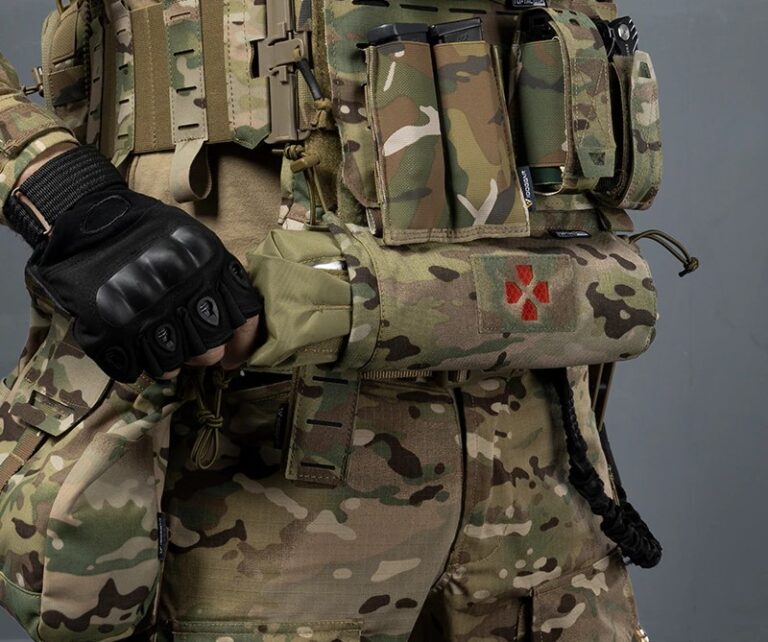 Ambidextrous First Aid Mini Medical Trauma Kit Velcro IFAK Roll Pouch
