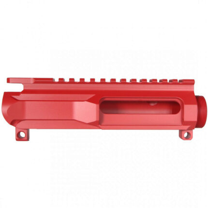 AR15 AR Stripped Slick Side Enhanced Billet Upper Receiver - Cerakote GOP Red (Made in USA)