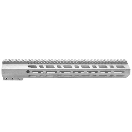 15" AR10 Low Profile D-END Full Top Rail MLOK M-LOK Free Float DPMS Handguard USA Made - Bare Aluminum