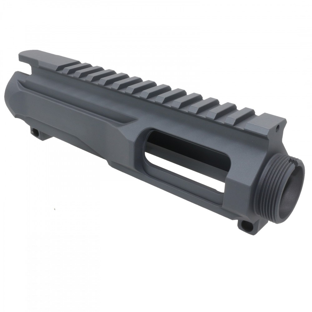 AR9 9mm AR-9 Stripped Slick Side Flat Top Upper Receiver - Cerakote Sniper Gray Grey (Made in USA)
