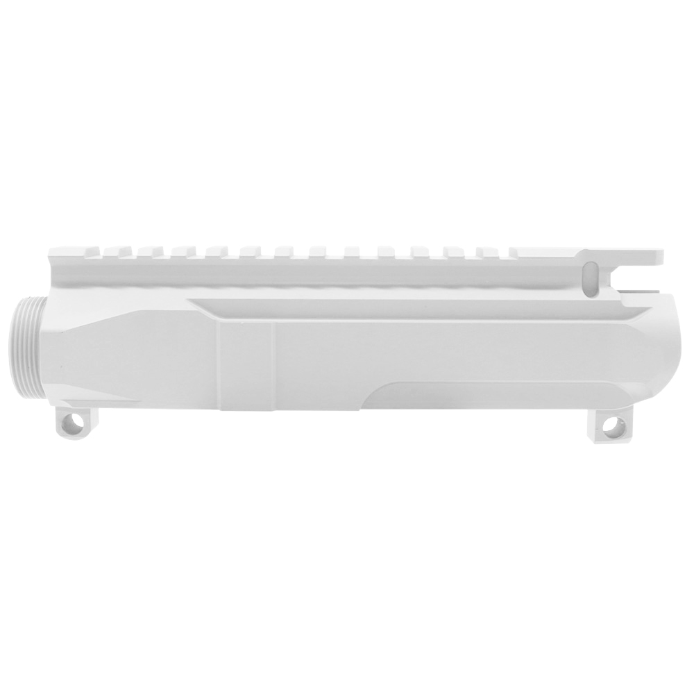 AR9 9mm AR-9 Stripped Slick Side Flat Top Upper Receiver - Cerakote Arctic White (Made in USA) - Image 2