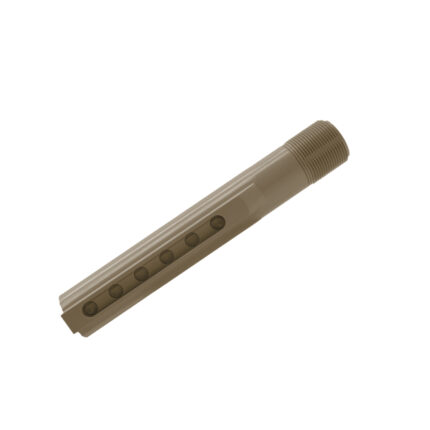 AR15 AR10 6 Position Carbine Stock Buffer Tube - Mil-Spec Diameter - Cerakote FDE Flat Dark Earth