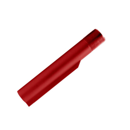 AR15 AR10 6 Position Carbine Stock Buffer Tube - Mil-Spec Diameter - Cerakote Red
