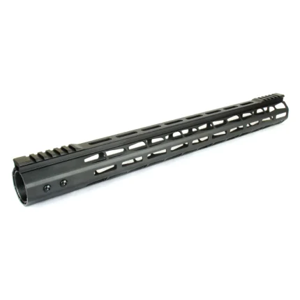 19" AR10 LOW Profile HYBRID MLOK M-LOK Free Float DPMS Handguard Partial Top Rail