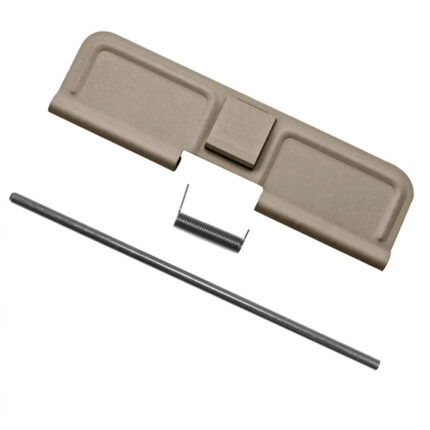 AR10  Ejection Port Dust Cover Complete Assembly Kit - Cerakote FDE Flat Dark Earth
