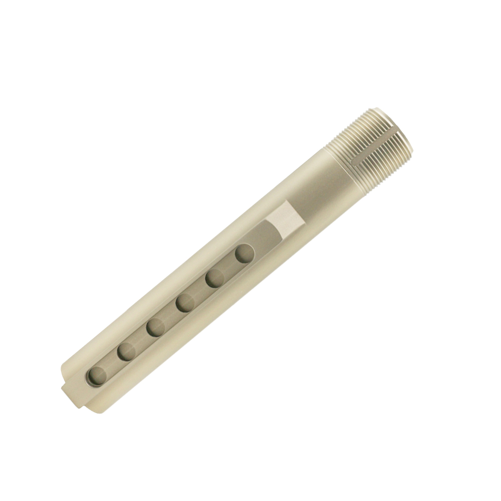 AR15 AR AR10 AR9 300BLK 6 Position Stock Buffer Tube - Mil-Spec Diameter - TAN - Image 2